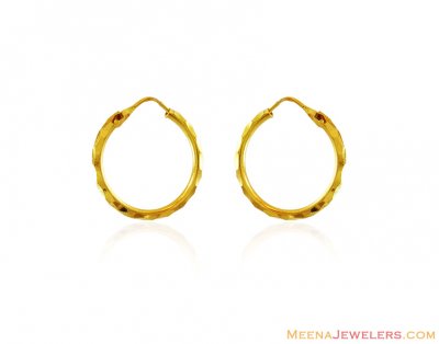 22Kt Gold Hoops ( Hoop Earrings )