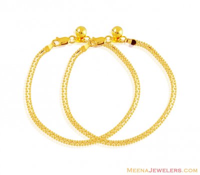 22K Gold Kids Anklet  ( Gold Anklets )