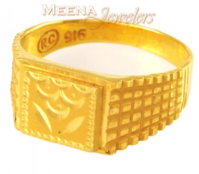 22Kt Gold Mens Ring ( Mens Gold Ring )