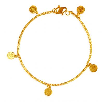 22k Gold Hanging Bracelet ( Ladies Bracelets )