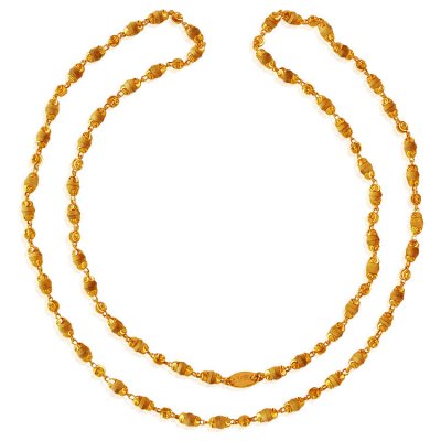 22Kt Gold Tulsi Mala ( 22Kt Long Chains (Ladies) )