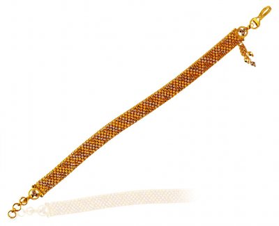 22Kt Gold Two Tone Bracelet  ( Ladies Bracelets )