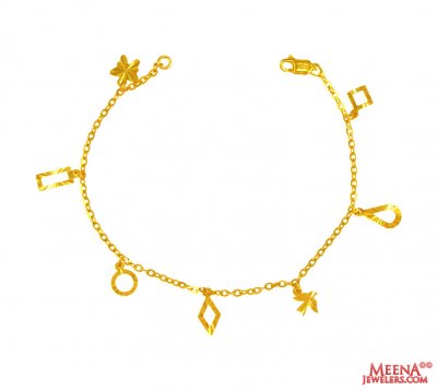 22Kt Gold Ladies Bracelet ( Ladies Bracelets )