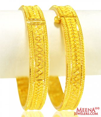 Gold Filigree Kada 2 PCs ( Kadas )