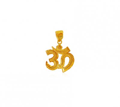 Gold Holy Om Pendant ( Om Pendants )