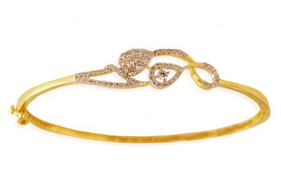 18K Gold Diamond Bracelet ( Diamond Bangles )