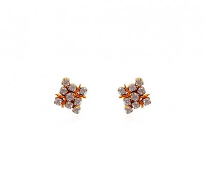 18kt Gold Diamond Earring ( Diamond Earrings )