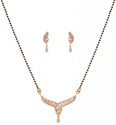 18Kt Gold Diamond Mangalsutra Set ( Diamond MangalSutras )