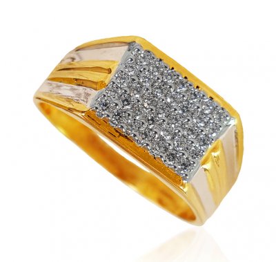 18KT Gold Diamond Men Rings ( Diamond Rings )