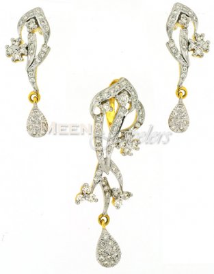 Genuine Diamond Pendant Set ( Diamond Pendant Sets )