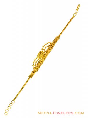 22K Gold Fancy Filigree Bracelet  ( Ladies Bracelets )