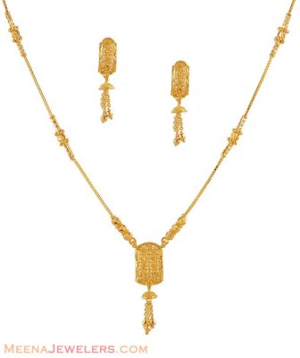 Fancy Gold Necklace set ( Light Sets )