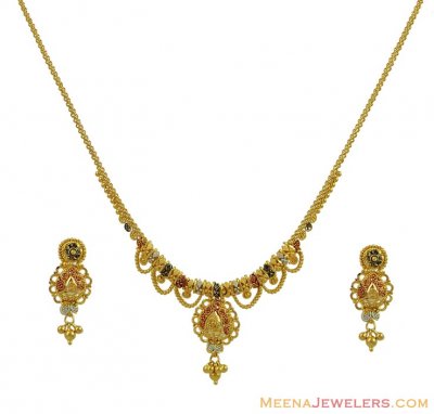 22K Gold Three Tone Set ( Light Sets )