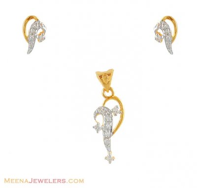 Small Pendant and Earring set ( Fancy Pendant Set )