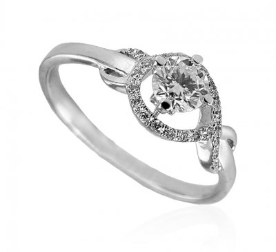 18k Gold Diamond Ladies Ring  ( Diamond Rings )