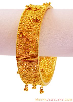 22k Thick Kada in Net pattern (1PC) ( Kadas )