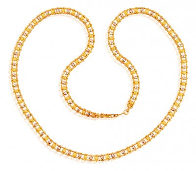 Designer 22k Gold Long Beaded Chain ( 22Kt Long Chains (Ladies) )