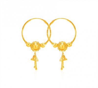 22Karat Gold Hoop Earrings ( Hoop Earrings )