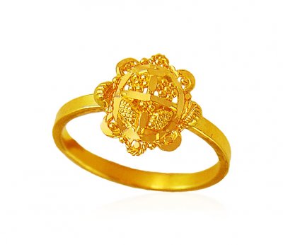 22kt Gold Baby Ring ( 22Kt Baby Rings )