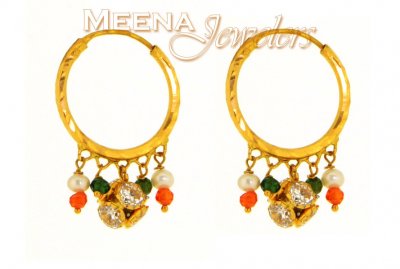 22kt gold earrings (Children) ( Hoop Earrings )