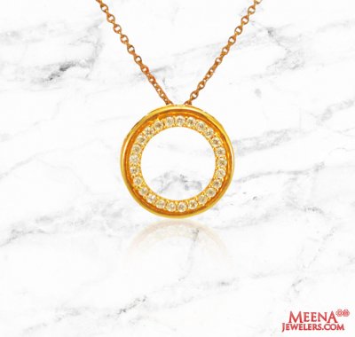 18Kt Rose Gold Pendant ( Fancy Pendants )