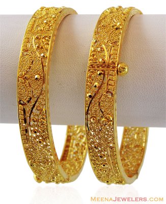 Handmade Filigree Gold Kada (1PC) ( Kadas )