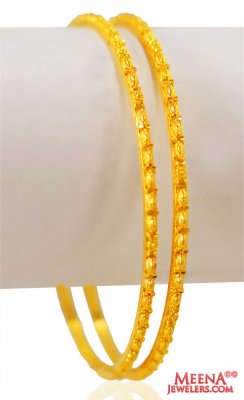 22 Karat Gold Bangles (2 PCs) ( Gold Bangles )