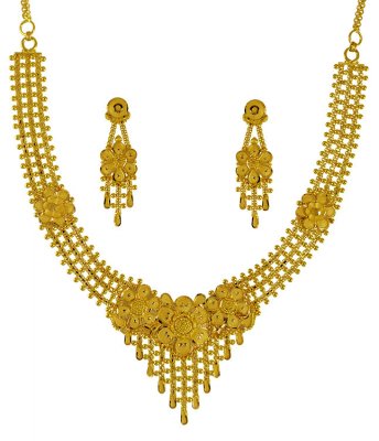 22kt Gold Necklace Set ( Light Sets )