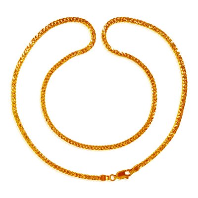 22KT Gold Box Chain ( Plain Gold Chains )