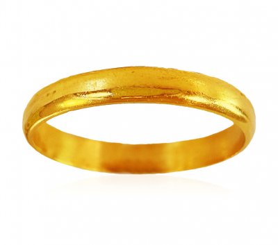 22K Yellow Gold Plain Band  ( Wedding Bands )