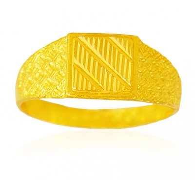 22k Gold Mens Ring ( Mens Gold Ring )