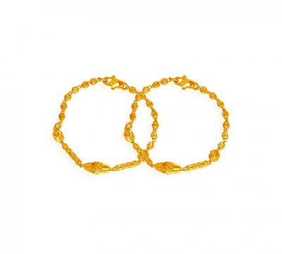 22K Gold Beads Baby Bracelets ( 22Kt Baby Bracelets )