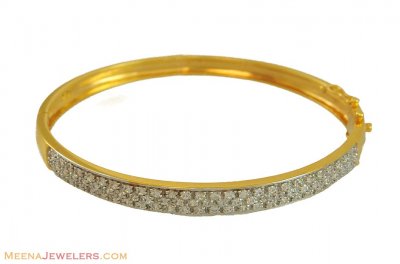 Gold Exclusive Bangle (22 Kt Gold) ( Stone Bangles )