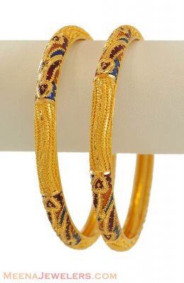 Gold Meenakari Kadas ( Kadas )