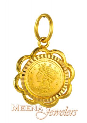 22Kt Gold Gunni Pendant ( Fancy Pendants )