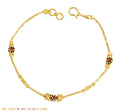 22K Gold Fancy Bracelet ( Ladies Bracelets )