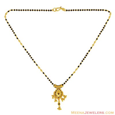 22k Meenakari Mangalsutra (16 Inch) ( MangalSutras )