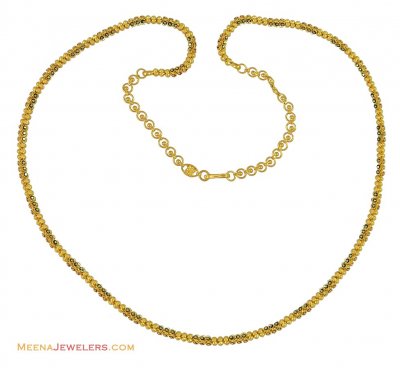 22k Indian Meenakari Chain(26 inch) ( 22Kt Long Chains (Ladies) )