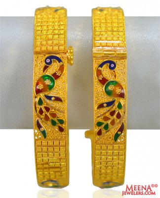 22karat Gold Peacock Kadas(2PCS)  ( Kadas )