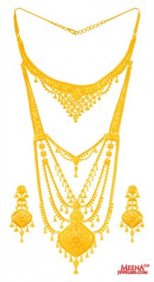 Bridal 22 Kt Rani Haar Set ( Bridal Necklace Sets )