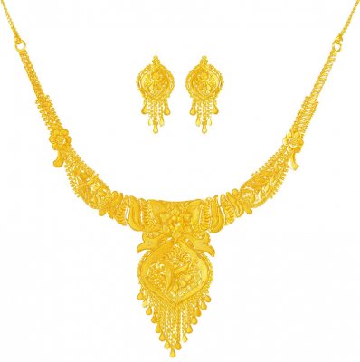 22K Gold Necklace set ( Light Sets )