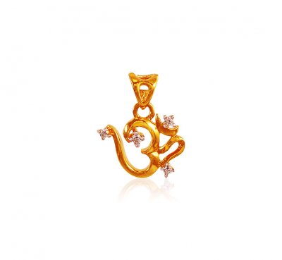 Om Pendant 22K Gold ( Om Pendants )