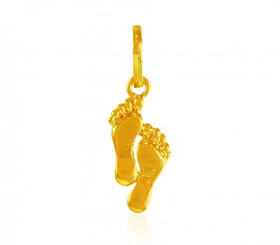 22K Gold Laxmi Footprint Pendant ( Fancy Pendants )