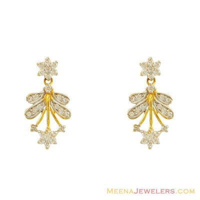 22k Fancy Signity Hanging Earrings ( Signity Earrings )