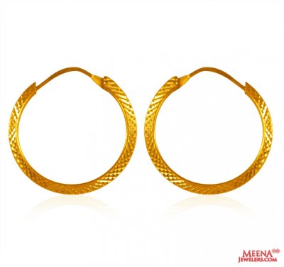 22k Gold Hoop Earrings ( Hoop Earrings )