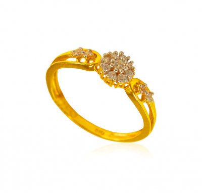 22kt Gold Ladies Signity Ring ( Ladies Signity Rings )