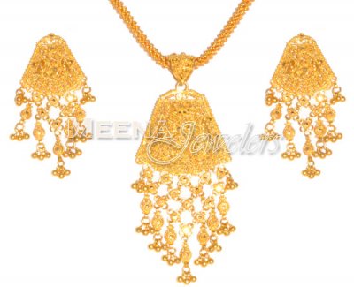 22 Kt Gold Pendant Set ( Gold Pendant Sets )