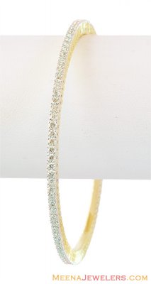 Diamond Solitaire Bangle 18K ( Diamond Bangles )