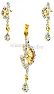 18K Diamond Pendant Set ( Diamond Pendant Sets )