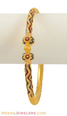 22K Gold Meenakari Bangle ( Kadas )